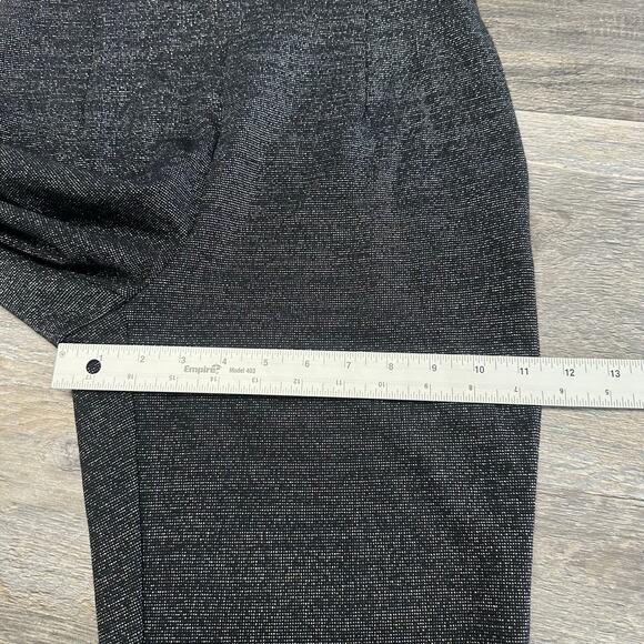 NWT Banana Republic Black Gray Womens 6 Sleeveless Straight Leg Glitter Jumpsuit - Picture 12 of 14